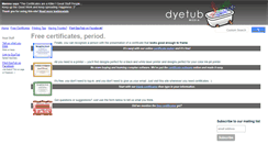 Desktop Screenshot of dyetub.com