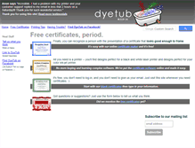 Tablet Screenshot of dyetub.com